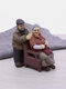 1 PC Grandma and Granpa Anniversary Wedding Gift Resin Handicraft Handmade Home Decoration Ornament - #02