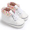 Baby Toddler Shoes Cute Comfy Non Slip Soft Lace-up Casual Canvas Shoes - White