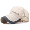 Men Women Summer Quick-Drying Mesh Baseball Cap Outdoor Sport Breathable Hat - Beige