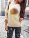 Women's Sweatshirt Long Sleeve Cute Decoration Sweet Sweatshirt - Apricot