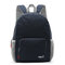 Casual Nylon Folding Light Backpack Shoulder Bag Crossbody Bags - Blue