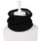 Mens Womens Knitted Thick Multifunctional Scarf Outdoor Fashion Warm Neck Scarves - Black