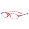 Women Mens Reading Glasses Full-frame Light Weight Foldable Presbyopic Glasses - Red
