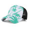 Men's Breathable Adjustable Polyester Mesh Cap Hip Hop Hat Outdoor Sports Climbing Baseball Cap - Green