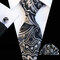 Men Polyester Silk Precision Textile Business Wedding Party Tie Pocket Towel Cufflinks Suit  - #8