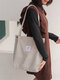 Women Corduroy Large Capacity Handbag Shoulder Bag Tote - Gray