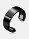1 Pcs Simple Casual Style Unique Personality Magnetic Ring Health Alloy Fashion Men's Open Ring - Black1