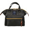 Woman Elegant Patchwork Handbag Canvas Portable Handbag Dual-Use Backpack - Black