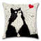 1 PC Cartoon Cat Hug Pillowcase Cushion Cover Home Linen Throw Pillow Cover Bags Home Car Decor - #2