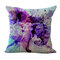 Ink Painting Elephant Cotton Linen Pillow Home Decoration Holiday Cushion Pillowcase - #7