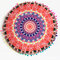 Mandala floral boêmia com gradiente redondo capa de almofada de assento para quarto doméstico e decoração com arte - #3