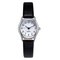 Fashion Quartz Wristwatch Small Round Dial Multichoice Leather Strap Watch Casual Jewelry for Women - White+Black