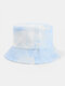 Men & Women Corduroy Tie-dye Double-sided All-match Outdoor Bucket Hat - #02