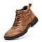 Men Durable Plus Size Non-slip Casual Outdoor Boots - Brown