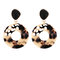 Bohemian Pattern Resin Earrings Drop Colorful Marble Earrings For Women - 03