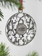 1 PC Alloy Christmas Snowflower Christmas Tree Snowman Decoration In Christmas Tree Pendant Ornaments - #09