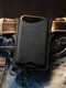 Vintage Genuine Leather Multifunction 6.5 Inch Phone Holder Phone Case Waist Belt Bag - Black