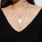 Vintage Multilayer Necklace Round Geometric Alloy Cross Bead Chain Necklace Ethnic Jewelry for Women - Gold
