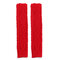 30CM Women Winter Knitting Rhombic Fingerless Long Sleeve Casual Warm Half Finger Gloves - Red