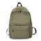 Backpack Female Tide College Wind Canvas Middle School Student Bag Men's Casual Waterproof Canvas Travel Backpack Bag - Green