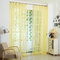 100 X 200cm Translucent Sheer Tulle Voile Organdy Curtain Door Window Vestibule Room Decor - Yellow