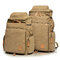 Men Canvas Casual Shoulder Bag Outdoor Travel Sports Backpack - 01