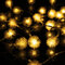 電池式4M 40LEDスノーフレークキラキラフェアリーストリングライトクリスマスアウトドアパーティー家の装飾 - 暖かい白