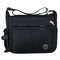 Waterproof Nylon Multi-functional Multi-pockets Shouler Bag Crossbody Bag For Men - Black