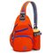 Women Satchel Crossbody Bag Nylon Fresh Color Backpack Dual-Use Shoulder Bag Chest Bag  - Orange