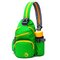 Women Satchel Crossbody Bag Nylon Fresh Color Backpack Dual-Use Shoulder Bag Chest Bag  - Green