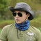 Mans' Leisure Breathable Fisherman Caps Wide Brim Bucket Sun Hats Spring Summer - Deep Grey