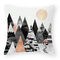 モダンサンセット抽象的な風景リネンクッションカバーホームソファスロー枕カバー家の装飾 - ＃6