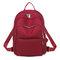 Simple And Stylish Large-capacity Backpack Girl Casual Light Oxford Cloth Bag Trend Wild Shopping Backpack - Red