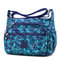 Women Multicolor Nylon Crossbody Bag Floral Shoulder Bag Outdoor Travel Bag - 04