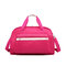 Casual Travel Waterproof Portable Storage Bag Luggage Bag Handbag Shoulder Bag - Rose Red