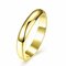 Simple Women Ring Luxury Gold Bright Ring - Gold