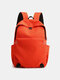 Women Men Multi-function USB Charging Large Capacity Splashproof 14 Inch Laptop Travel Backpack - Orange