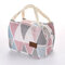 Geometric Pattern Insulation Bag Cold Bag Ice Pack Lunch Box Bag Creative Portable Picnic Bag - #2
