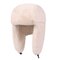 Women Earmuffs Plush Lei Feng Hat Winter Outdoor Ski Windproof Cap Warm Thick Hat - White