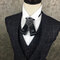 Vintage Bow Tie Black Leather Luxury Crystal Multiple Styles Bow Bolo Tie Formal Jewelry for Men - 05