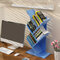 Tree-Shaped Small Bookshelf Desktop Bookshelf Office Storage Storage Rack - Blue