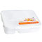 5-zellen 1000ml Box Durable Kind Lunchbox Insulated Food Container Plastic Lunch Box  - White