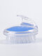 Handheld Scalp Massage Comb Mini Head Meridian Massage Bath Brushes - Blue