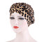 Gorro de quimioterapia con turbante estampado Countryside Floral Twist para mujer - Leopardo