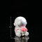 1 pieza escultura de creatividad astronauta modelo de astronauta decoración de escritorio de artesanía de resina para el hogar - #2