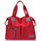 Women Nylon Multi-Pocket Casual Durable Waterproof Handbags Crossbody Bags - Red