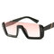 Women Retro Square Anti-UV PC Lens Sunglasses PC Half-frame Vogue Sunglasses - 4