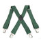 5cm*125cm Plus Size Clip-on Suspenders Four Clips  Adjustable Braces  Oversize Braces  - Green
