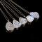 Vintage Natural Stone Unpolished Pendant Necklace Crystal Irregular Clavicle Chain Sweater Chain - 03