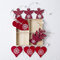12 unidades criativas de madeira faça você mesmo Natal Pingente suprimentos de decoração de natal conjunto de enfeites de árvore de natal - #1